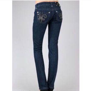 Miss Me Chain Reaction straight leg jeans-size 27